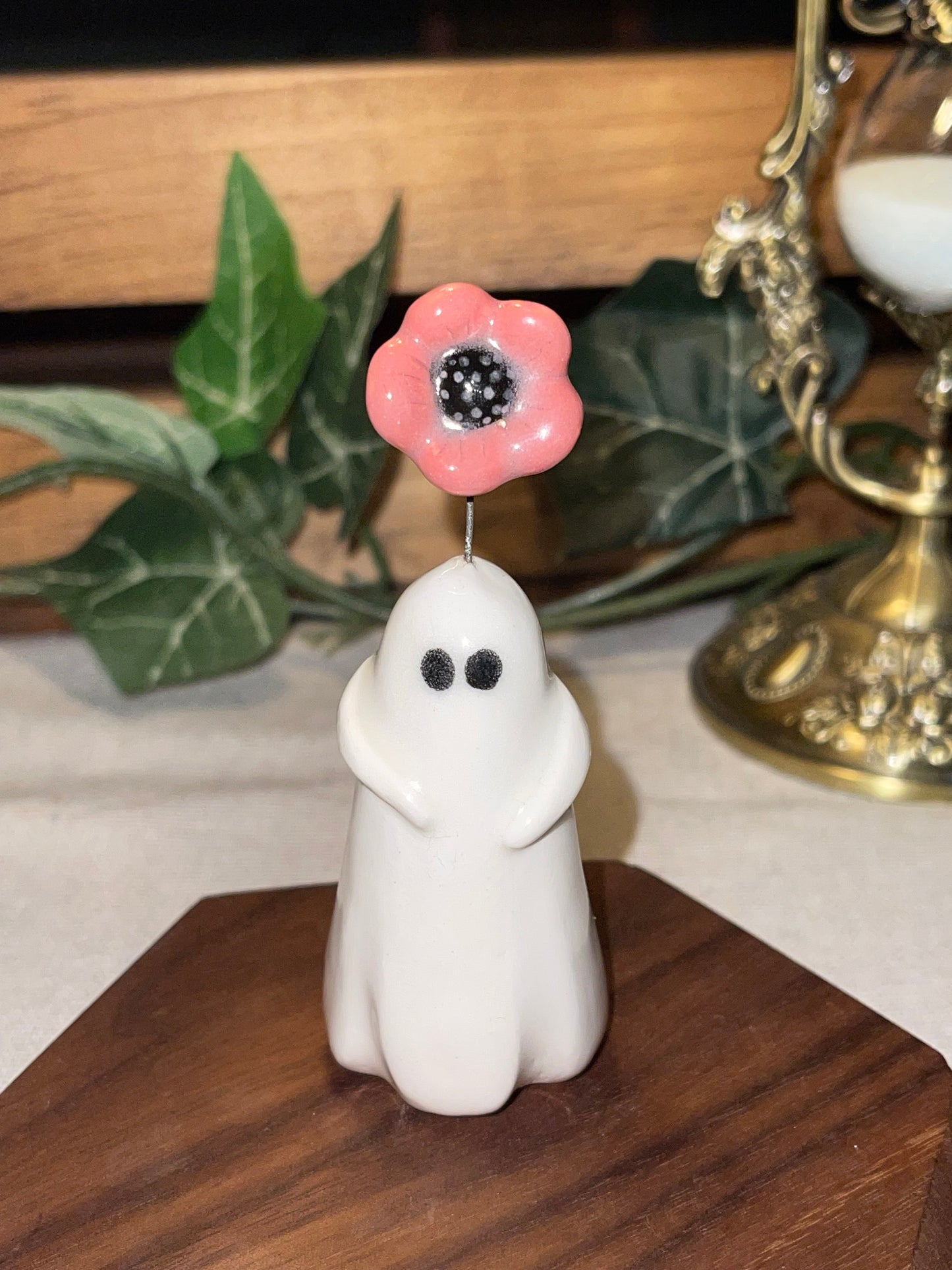 Ghost and Pink Flower
