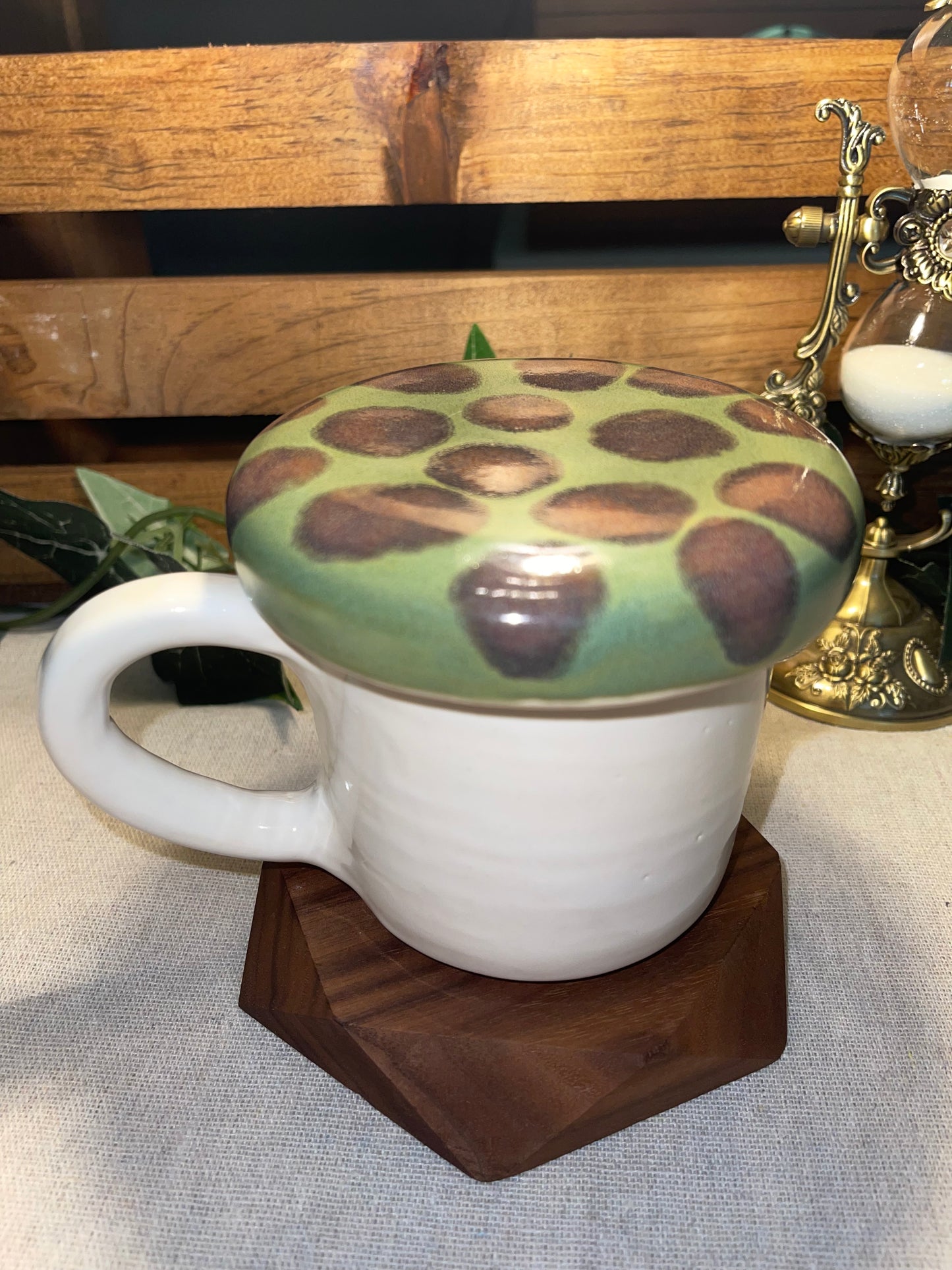 Lidded Mushroom Mug