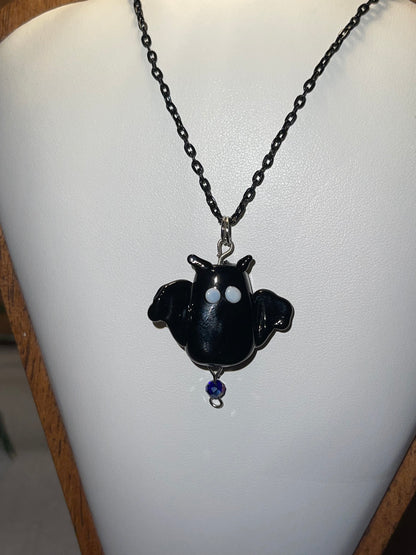 Glass Bat Necklace