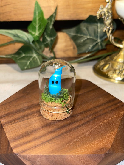 Glass Will of the Wisps in a Glass Dome
