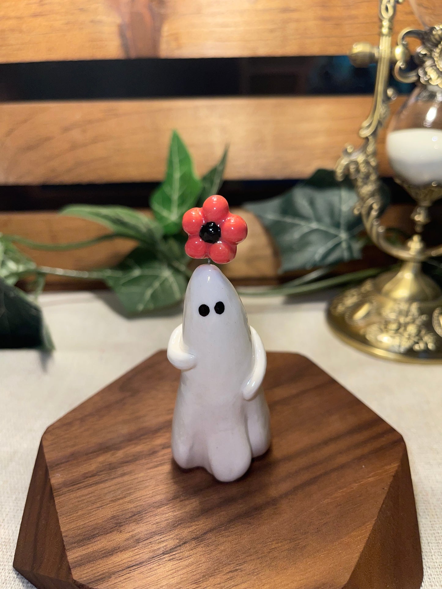 Ghost and red Flower