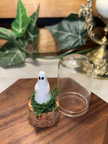 Ceramic Ghost in a Glass Dome