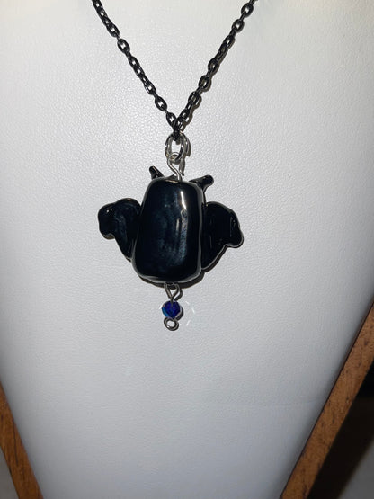 Glass Bat Necklace