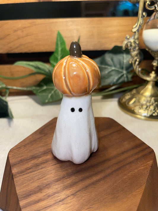 Ghost with a Pumpkin Hat